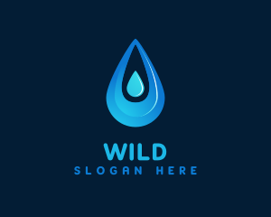 Plumber - Blue Aqua Fluid logo design