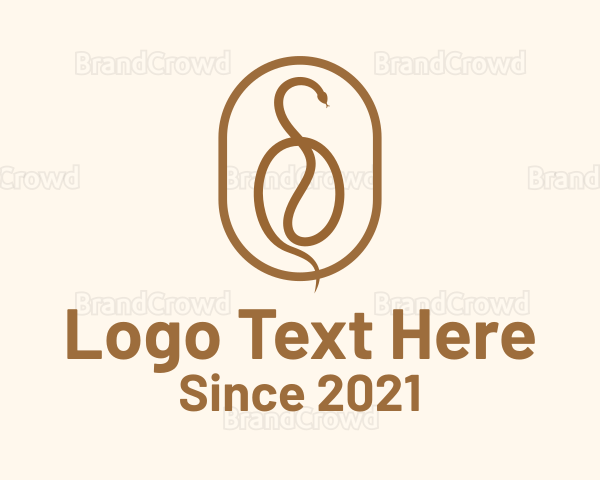 Coffee Bean Snake Logo