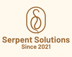 Coffee Bean Snake logo design