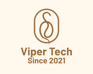 Viper - Coffee Bean Snake logo design
