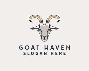 Goat - Goat Ranch Horn logo design