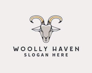 Goat Ranch Horn logo design