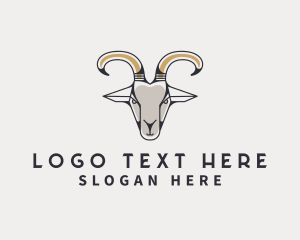 Goat - Goat Ranch Horn logo design