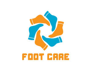 Podiatrist - Socks Spin Cleaning logo design