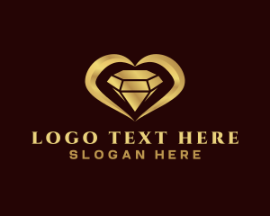 Boutique - Jewelry Heart Diamond logo design