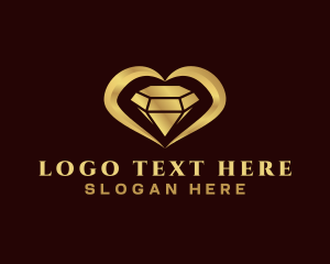 Exclusive - Jewelry Heart Diamond logo design