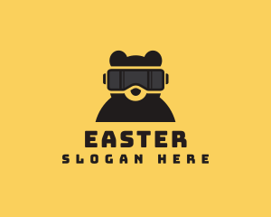 Teddy - Bear VR Gaming logo design