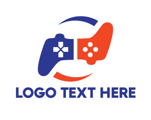 Game Community - Flip Game Controller logo design