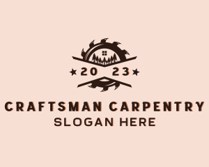 Carpenter - Circular Saw Carpenter logo design