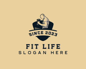 Muscle Bodybuilding Fitness logo design