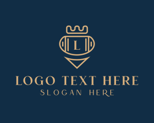 Pr - Elegant Crown Jewelry logo design