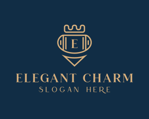 Elegant Crown Jewelry logo design