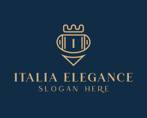 Elegant Crown Jewelry logo design