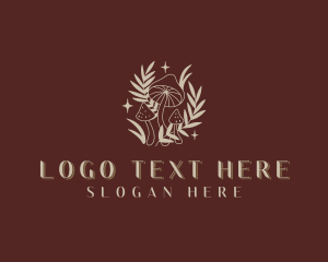 Shrooms - Herbal Organic Shrooms logo design