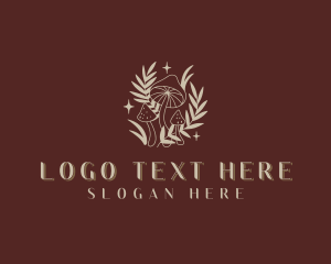 Therapeutic - Herbal Organic Shrooms logo design