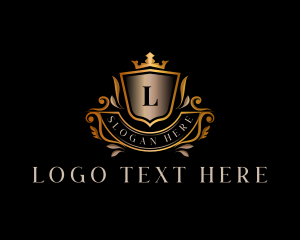 Queen - Deluxe Shield Royalty logo design