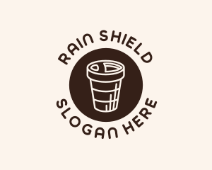 Stroke Coffee Cup logo design