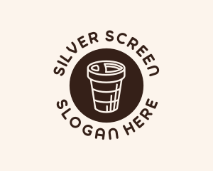 Fuel Gauge - Stroke Coffee Cup logo design