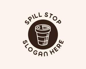 Stroke Coffee Cup logo design