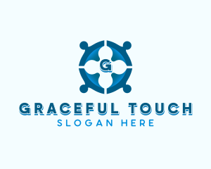 Non Profit People Organization logo design