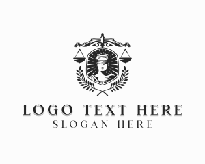 Jurist - Woman Scale Justice logo design
