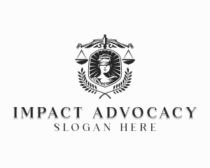 Advocacy - Woman Scale Justice logo design