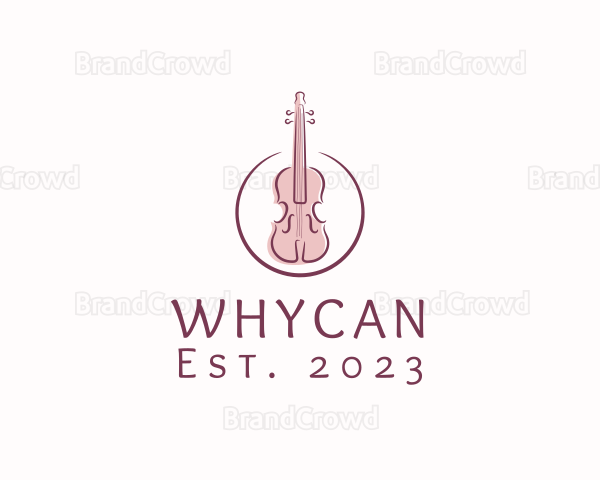 Violin String Music Instrument Logo