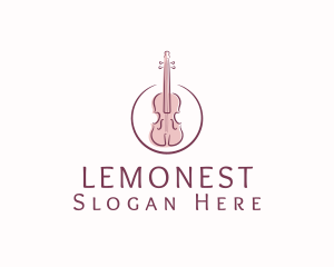 Violin String Music Instrument Logo