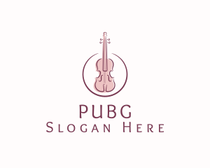 Violin String Music Instrument Logo