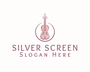 Violin String Music Instrument Logo