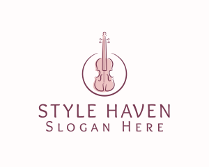 Violin String Music Instrument Logo