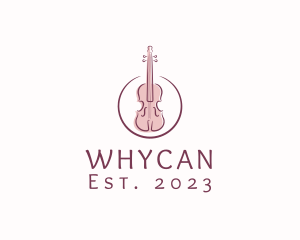 Performer - Violin String Music Instrument logo design