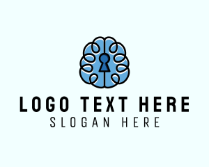 Thinking - Mind Keyhole Psychology logo design