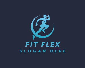 Exercise - Jogging Man Exercise logo design