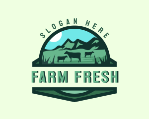 Cow Farm Pasture logo design