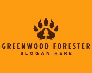 Bear Paw Forest logo design