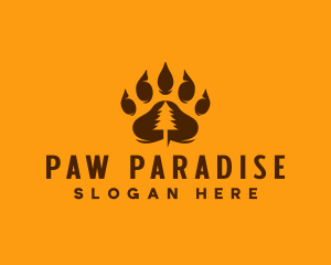 Bear Paw Forest logo design