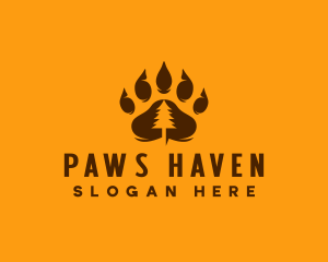 Bear Paw Forest logo design