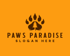 Bear Paw Forest logo design