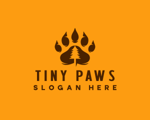 Bear Paw Forest logo design