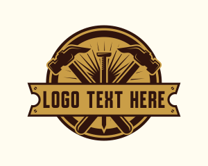 Tools - Builder Hammer Construction logo design