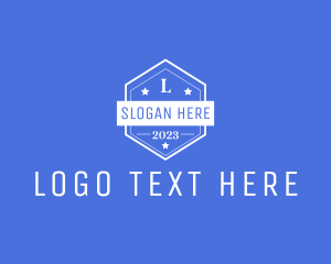 Freedom - Hexagon Business Agency Badge logo design
