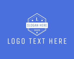 Antique - Hexagon Business Agency Badge logo design