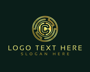 Money - Digital Coin Letter C logo design