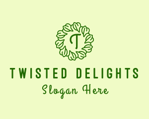 Ornament Leaf Vines logo design