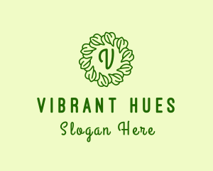 Ornament Leaf Vines logo design