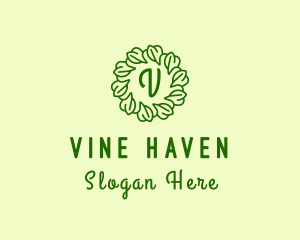 Ornament Leaf Vines logo design