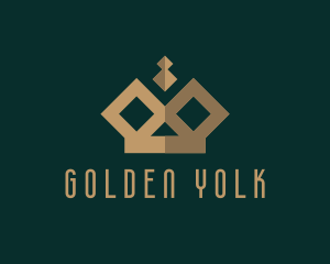 Luxe Golden Crown  logo design