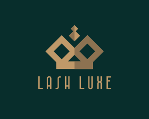 Luxe Golden Crown  logo design