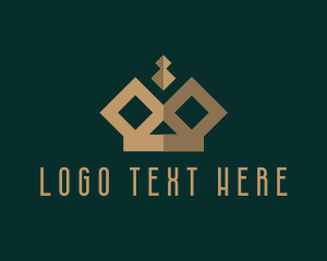Tiara - Luxe Golden Crown logo design